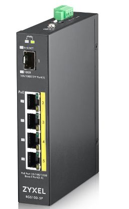 Bilde av Zyxel RGS100-5P - switch - 5 port - ustyrt - rack