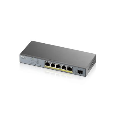 Bilde av Zyxel GS1350-6HP - switch - 6 port - styrt