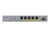 Bilde av Zyxel GS1350-6HP - switch - 6 port - styrt