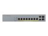 Bilde av Zyxel GS1350-12HP - switch - 8 port - styrt - rack